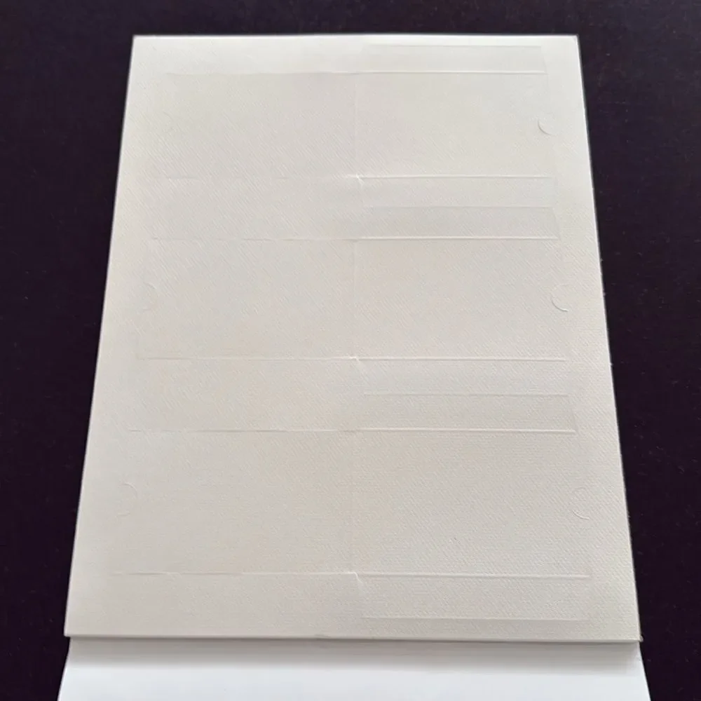 DIY White Card Sleeves – Techweave Finish – 10 Sheets (30 Sleeves)